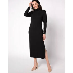 Women with Control - Petite Large - Finespun Jersey Midi Dress Tummy Control